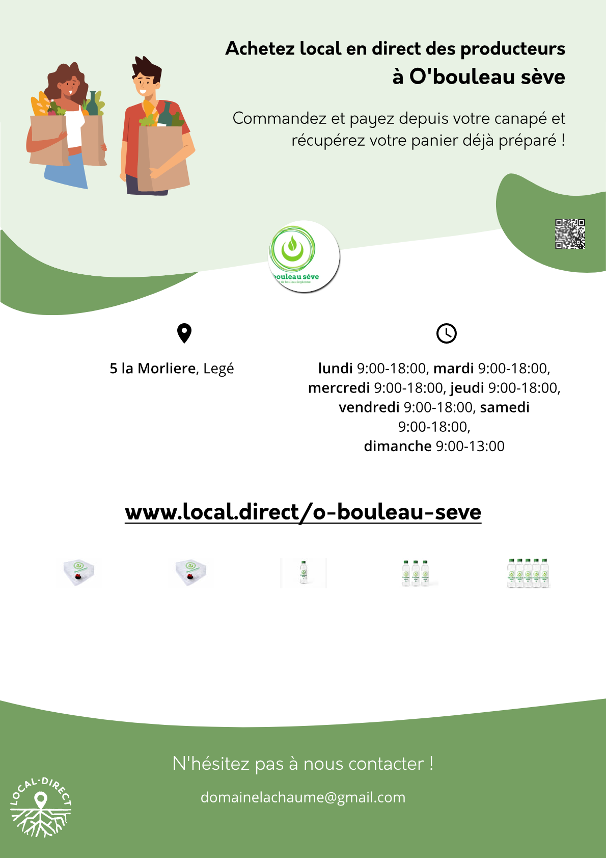 O'bouleau sève - produits locaux en vente directe à Legé - local.direct